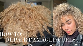 REPAIR YOUR DAMAGED HAIRCURLS WITH OLAPLEX [upl. by Alyn720]