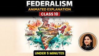 Federalism Class 10 Animated  Class 10 Civics Chapter 2  Federalism Animation Class 10 [upl. by Rue]