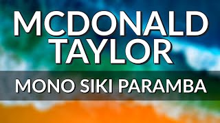 MONO SIKI PARAMBA  McDONALD TAYLOR PNG Music 2020 [upl. by Bremble]