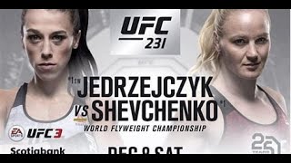 UFC 231 Shevchenko VS Jedrzejczyk FULL FIGHT [upl. by Wolsky]