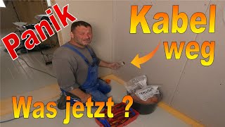 Elektroinstallation auf der Baustelle👍 Kabel suche im Trockenbau 💡 Freunde des Stroms 💡 [upl. by Salome]