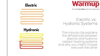 Electric vs Hydronic Radiant Heating Systems [upl. by Sig]