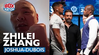 Zhilei Zhang REVEALS STUNNING Anthony Joshua vs Daniel Dubois Prediction [upl. by Ahsienat]