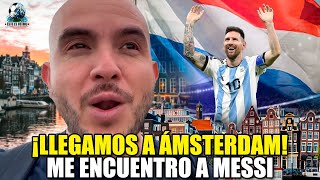 😱Messi me recibe en ÁMSTERDAM  😭Holandeses triste por eliminación de la Euro [upl. by Imoen]