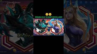 Vexana old vs new voice lines🥺🥺 mlbb mobilelegends vexana shorts tiktok trending foryou fyp [upl. by Dnomar919]