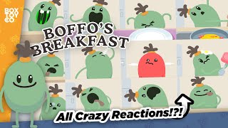 All Boffos Funny Reactions to Food Dumb Ways Breakfast [upl. by Ribal]