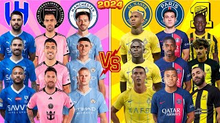 Al Hilal Inter Miami Man City 🆚 Al Nassr PSG Ittihad Neymar Messi Haaland Ronaldo Mbappe Benzema💪⚽ [upl. by Siahc196]