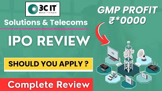 3C IT Solutions amp Telecoms IPO Review 3C IT Solutions amp Telecoms IPO  GMP Price  Review Analysis [upl. by Adliw]