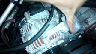 How to change an alternator on Jeep [upl. by Ymmij705]