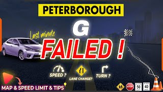 G Road Test Nightmare in Peterborough LastMinute Lane Change Fail  Ultimate Test Route Tips [upl. by Ahsinaw]