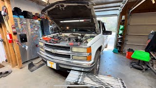 95 k1500 exhaust manifold replacement chevy 57 k1500 350 silverado heavychevy obs [upl. by Itraa397]