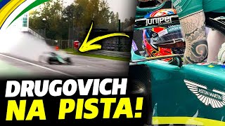 BRASIL NA PISTA DRUGOVICH REALIZA TESTE PELA ASTON MARTIN EM MONZA  FÓRMULA 1  GP EM CASA [upl. by Augy]