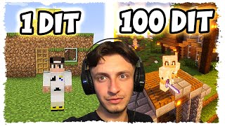 KOM MBIJETU 100 DIT NE MINECRAFT [upl. by Nasus304]