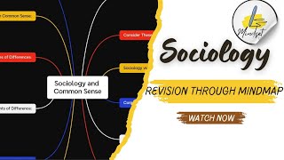 Sociology and common sense  Revision through mindmap  paper 1 Unit 2 [upl. by Niledam407]