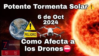 NASA alerta de Potente Tormenta Solar Esto puede Afectar tus Drones te ExplicoKP ALTO [upl. by Ange]