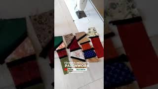 passo a passo Técnica Mosaico Patchwork crie com retalhosbolsa tapete jogo americano trilho [upl. by Aprilette643]