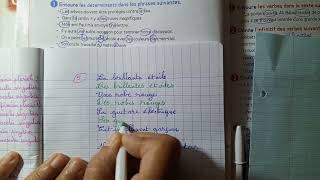 CM1  Grammaire  Les déterminants page 8 cahier d activités Le trésor des mots [upl. by Farnham736]