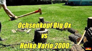 Head to Head Axe Test Ochsenkopf Big Ox Maul vs Helko Vario 2000 Heavy Log Splitter [upl. by Attekal389]