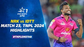 Nellai அணியை வீழ்த்தி Playoff Raceல் முன்னேறிட்டாங்க Tiruppur  NRK vs IDTT  Match 23 Highlights [upl. by Bega601]