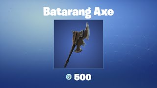 Batarang Axe  Fortnite Pickaxe [upl. by Autum]