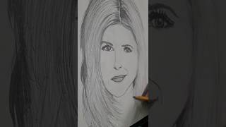 Jennifer Anniston jenniferaniston art drawing friends rachel recommended youtube shorts [upl. by Manard855]