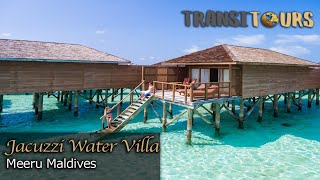 Jacuzzi Water Villa  Meeru Maldives  Room Tour [upl. by Eiral]