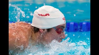 Santo Condorelli Splits 2403 50 Fly Stops at 60yds in the 100 Fly Prelim  2023 Westmont Pro Swim [upl. by Oilcareh]