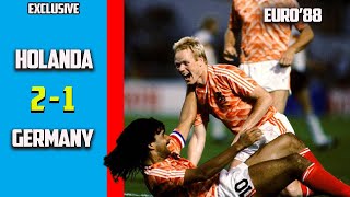 Netherlands vs Germany 2  1 Semi Finals Euro 88 [upl. by Rats247]