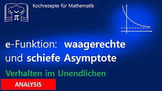 Waagerechte und schiefe Asymptote e  Funktion bestimmen Grenzwert [upl. by Okajima]