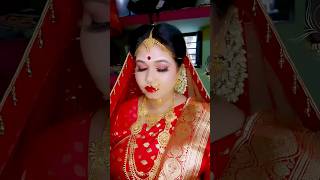 Biyer Koner saaj😍 wedding bride youtubeshorts makeup beautyindustry makeupartistlife shorts [upl. by Lapo]