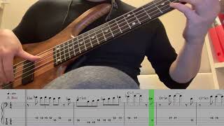 Bass solo with tab Armandos rhumba [upl. by Nina]