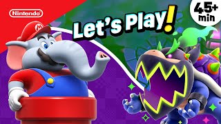 45 Minutes of Super Mario Bros Wonder Gameplay for Kids 😎🐘 playnintendo [upl. by Linders489]