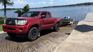 Taking our john boat out fishing CHIPPEWA LAKE CATCH CLEAN COOK DAY ONE [upl. by Klotz]