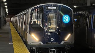 Staten Island Railway More R211S 105109 Testing Action 10524 [upl. by Dedra267]