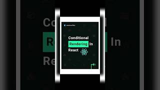 The Best way to conditionally render in react js shorts viral [upl. by Anatola]