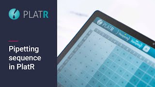 Setting up pipetting sequence and multichannel pipette mode  Pipetting Aid PlatR [upl. by Olaf688]