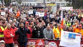 23112017  Protest gegen Stahlfusion [upl. by Safko]