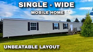 This SingleWide Mobile Home Has a FUNCTIONAL LAYOUT Making it VERY DESIRABLE [upl. by Chavey507]