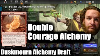 Double Courage  Alchemy Draft Duskmourn  MTG Arena [upl. by Ahtar]