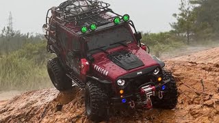 110 scale RC crawler track 【ISHIYAMA】Oogimi vil Rainy Adventure trail 2 [upl. by Eedyaj293]