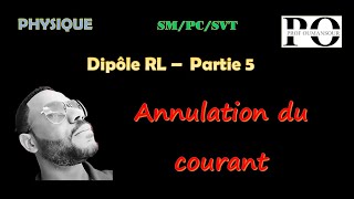 Dipôle RL  partie 5 annulation du courant  équation différentielle [upl. by Eskill208]