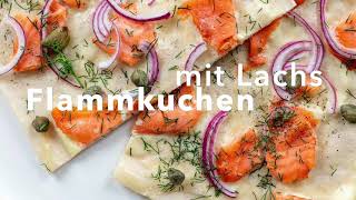 Flammkuchen mit Lachs [upl. by Savick584]