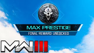 The MAX PRESTIGE Reward in MW3 [upl. by Nedrob]