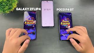 Samsung Galaxy ZFlip4 VS Poco F4 GT 5G  Which is the Fastest [upl. by Ogata987]