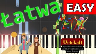 🎹 Uciekali Metro  Piano Tutorial łatwa wersja 🎵 NUTY W OPISIE 🎼 [upl. by Sidnac486]