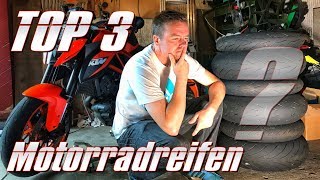 Meine persönlichen TOP 3 Motorradreifen 20162017  KurvenradiusTV [upl. by Hannie]