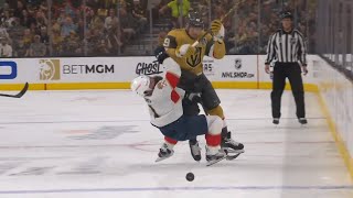 Barbashevs huge hit on Gudas sends him to locker room 2022  2023 Playoffs [upl. by Benoite99]