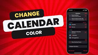 How to Change Calendar Color on iPhone in 2024 [upl. by Aymik]