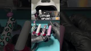 Adding top coat  adding topcoat nailchannel clearcoatrestoration [upl. by Acissehc]