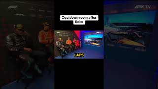 Cooldown room after F1 race in Baku with Piastri Leclerc and Russell f1 baku cooldownroom [upl. by Rednaskela985]